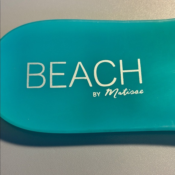 Beach by Melissa Women's Aqua Slides - Picture 4 of 6